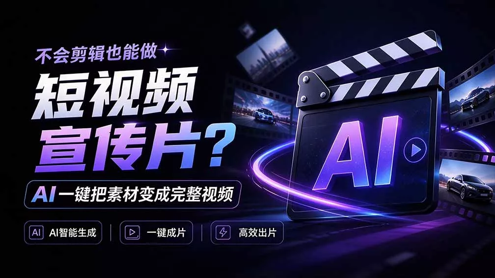 我跪下来了!不会剪辑也能做短视频宣传片? AI 一键把素材变成完整视频,真是神奇,OpenFilm 超省事祝你网--专注互联网创业.信息差副业研究拒绝割韭菜祝你网